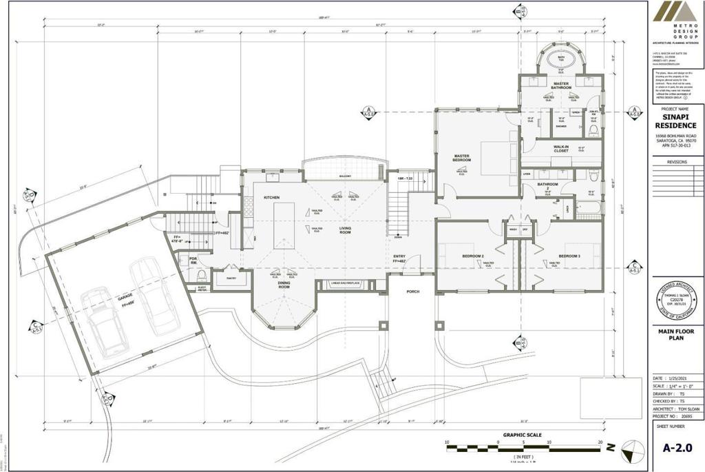 Residential for sale at 16968 Bohlman Road, Saratoga CA featuring 4 beds and 4 baths