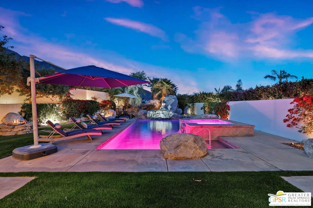 Residential Lease for rent at 344 Big Canyon Drive, Palm Springs CA featuring 4 beds and 6 baths