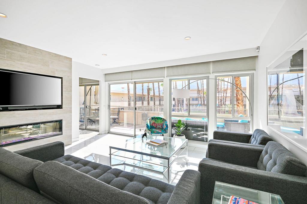 Residential Lease for rent at 277 E Alejo Road 215, Palm Springs CA featuring 2 beds and 2 baths