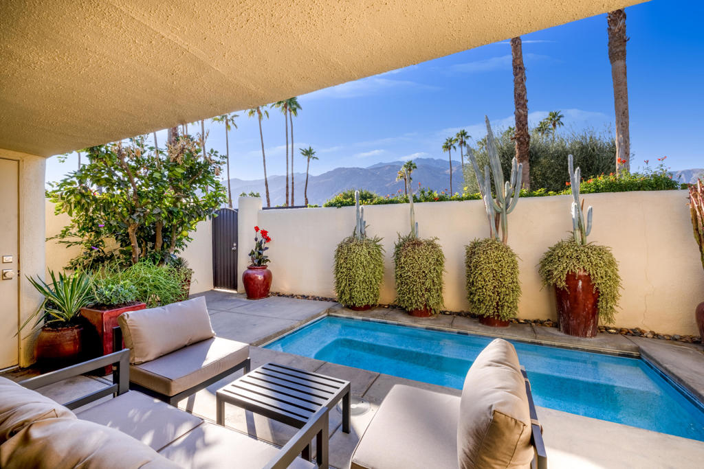 Residential Lease for rent at 1173 E Alejo Road, Palm Springs CA featuring 2 beds and 2 baths