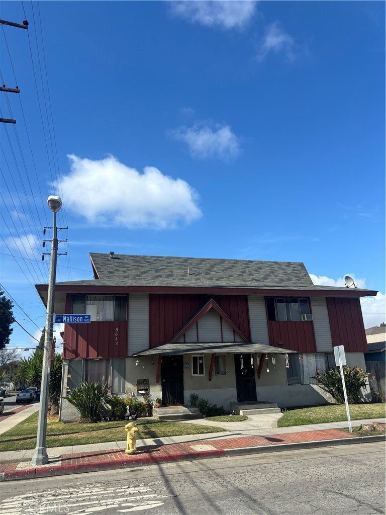 Residential Income for sale at 9643 Mallison Avenue, South Gate CA