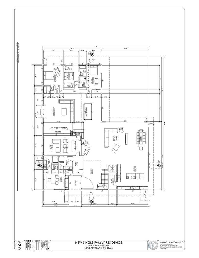 Residential for sale at 230 Ocean View Avenue, Newport Beach CA featuring 8 beds and 10 baths