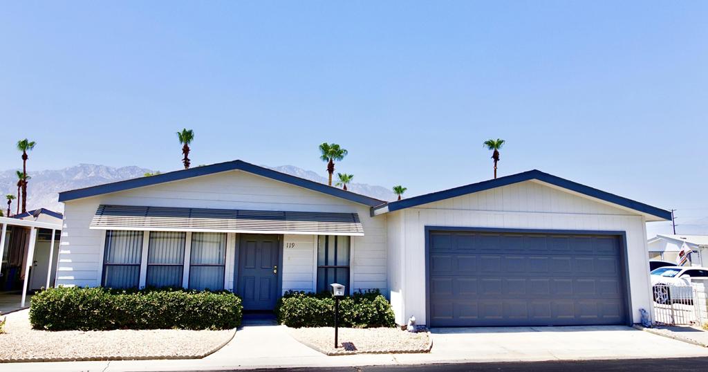 Manufactured In Park for sale at 119 Mount Ararat Drive, Cathedral City CA featuring 2 beds and 2 baths
