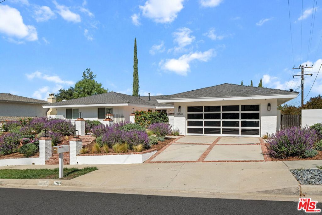 Residential for sale at 22505 Dardenne Street, Calabasas CA featuring 4 beds and 3 baths