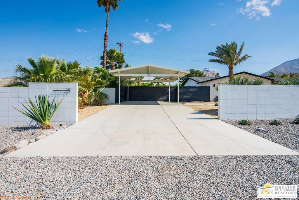 Residential for sale at 545 W Yorba Road, Palm Springs CA featuring 4 beds and 4 baths