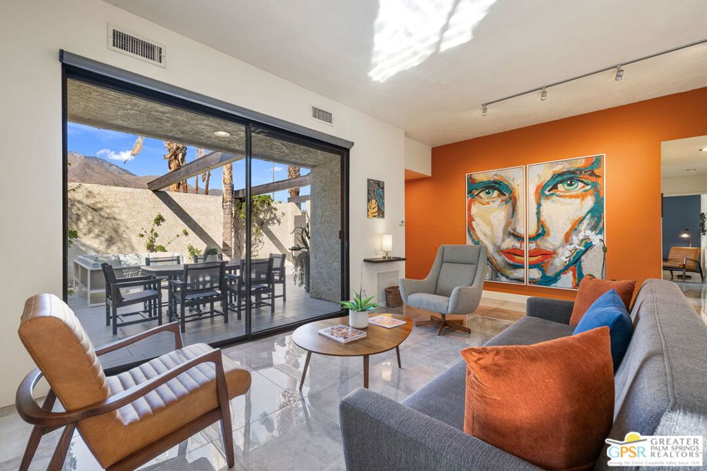 Residential Lease for rent at 427 N Calle Rolph, Palm Springs CA featuring 2 beds and 2 baths