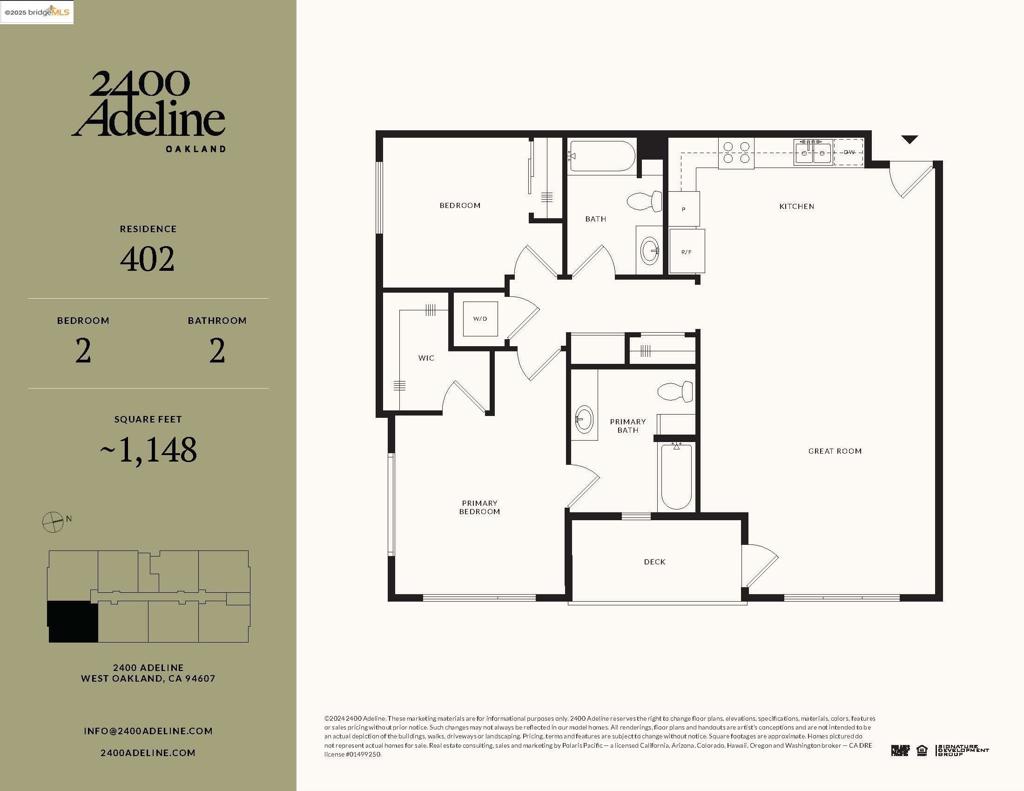 Residential for sale at 2400 Adeline ST 402, Oakland CA featuring 2 beds and 2 baths