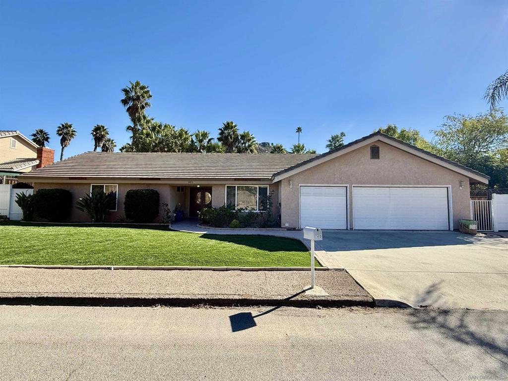 Residential for sale at 1423 Vista Grande Rd, El Cajon CA featuring 3 beds and 2 baths