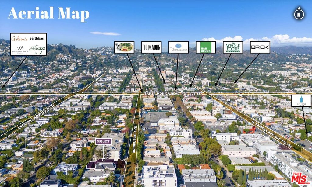 Residential Income for sale at 829 N Edinburgh Avenue, Los Angeles CA