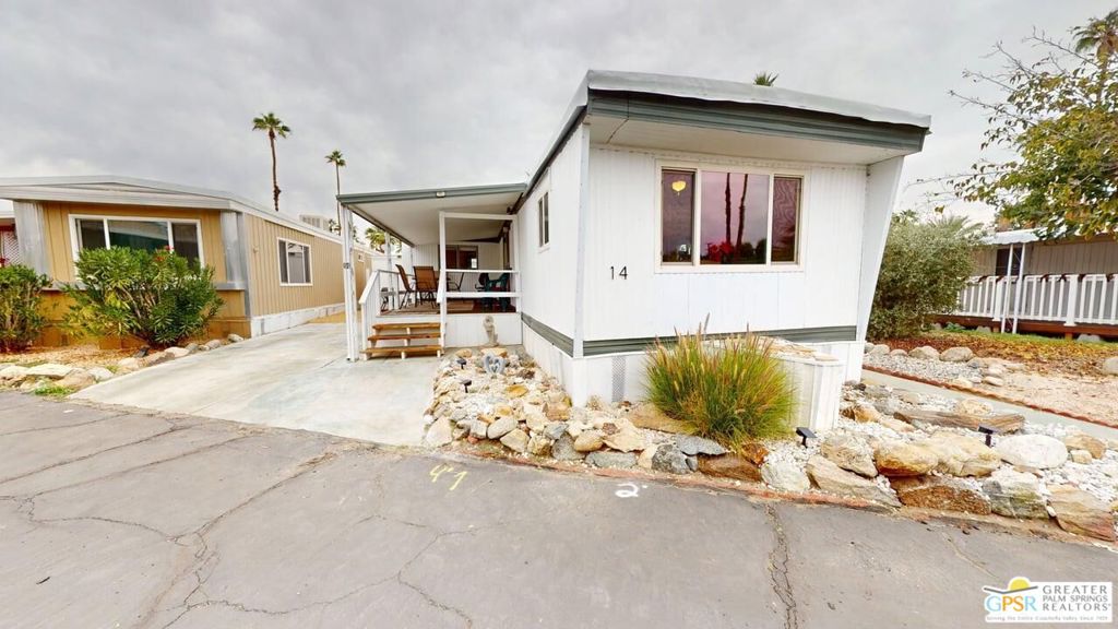Manufactured In Park for sale at 14 Garfield Drive, Cathedral City CA featuring 2 beds and 2 baths