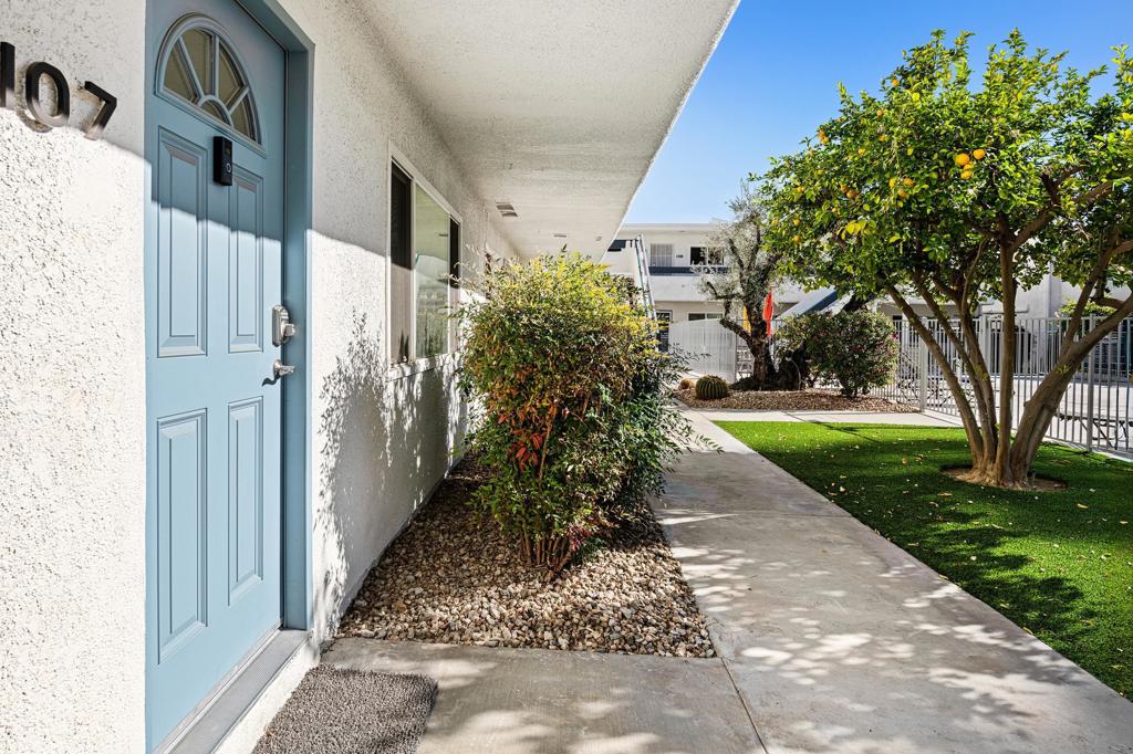 Residential Lease for rent at 1950 S Palm Canyon Drive 107, Palm Springs CA featuring 2 beds and 2 baths