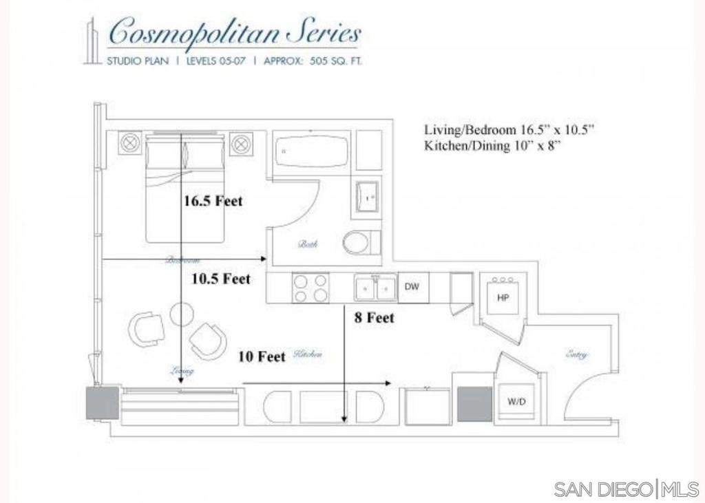 Residential for sale at 1262 Kettner Blvd 503, San Diego CA featuring 1 bed and 1 bath