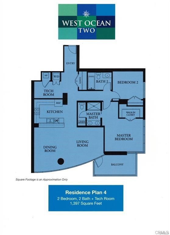 Residential Lease for rent at 411 W Seaside Way 803, Long Beach CA featuring 2 beds and 2 baths
