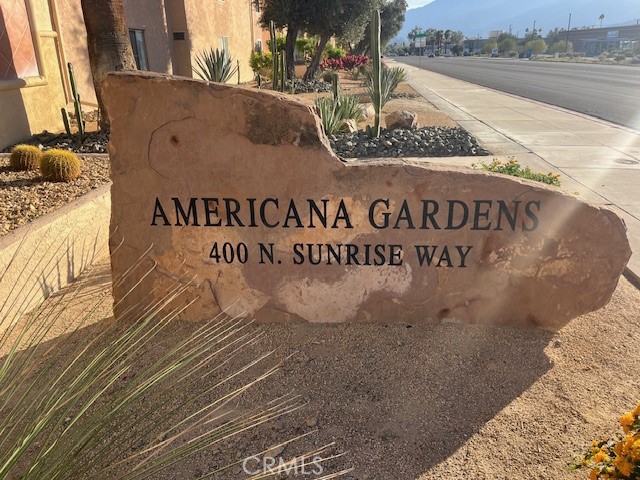 Residential for sale at 400 N Sunrise Way 136, Palm Springs CA featuring 1 bed and 1 bath