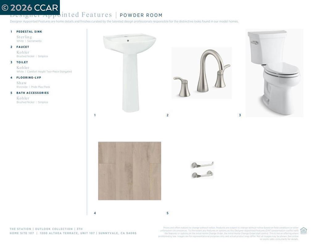 Residential for sale at 1200 Althea Terrace 107, Sunnyvale CA featuring 3 beds and 3 baths