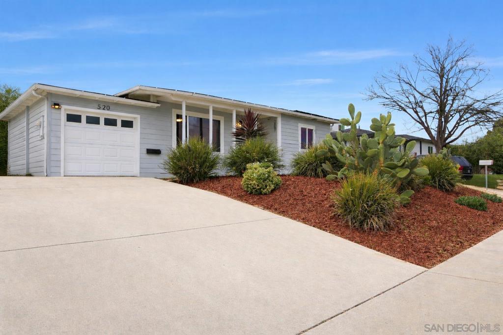 Residential for sale at 520 N Cuyamaca St, El Cajon CA featuring 2 beds and 1 bath