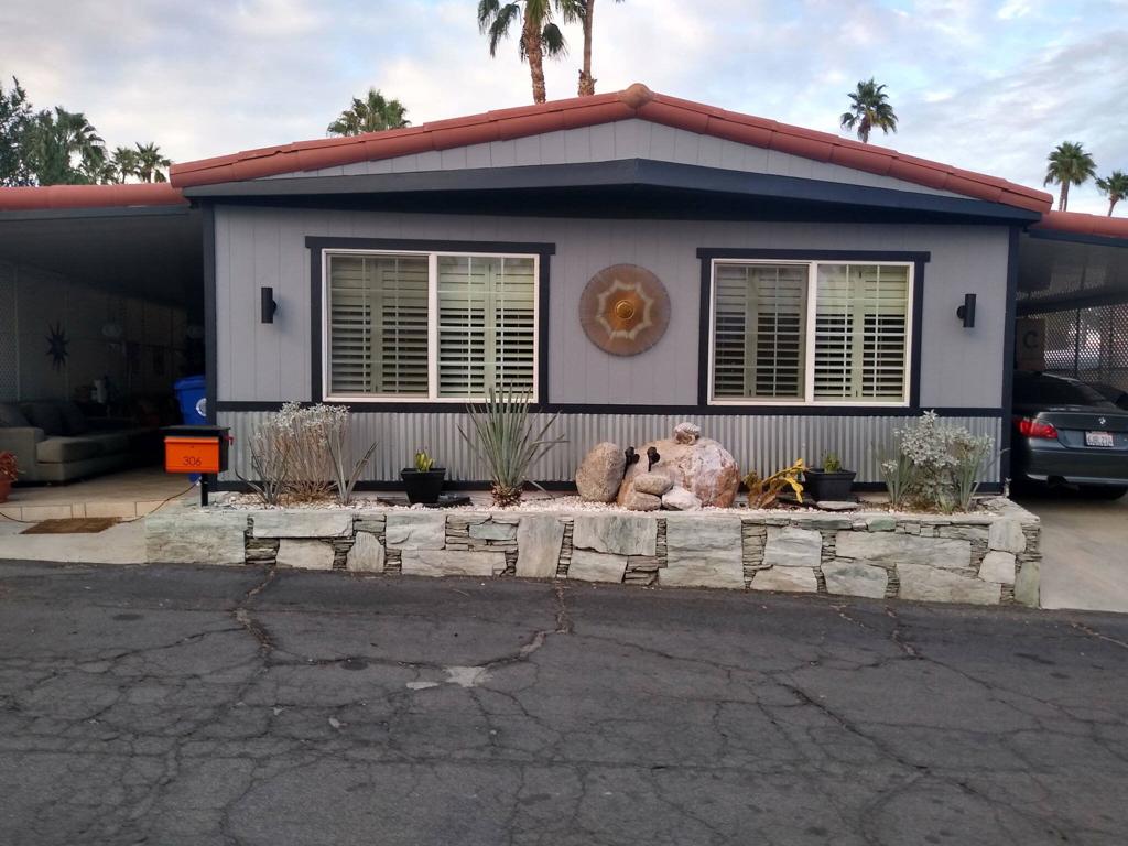 Manufactured In Park for sale at 306 Marble Lane, Palm Springs CA featuring 2 beds and 2 baths