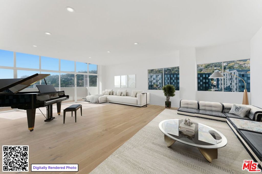 Residential Lease for rent at 1155 N La Cienega Boulevard PH1, West Hollywood CA featuring 2 beds and 3 baths