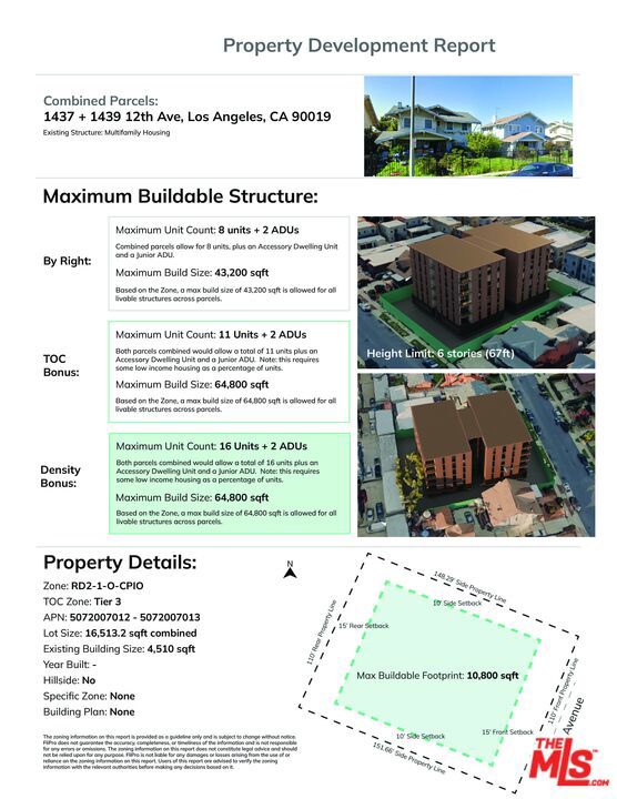 Single Family Residence for sale at 1439 12th Avenue, Los Angeles, CA featuring 5 beds and 3 baths
