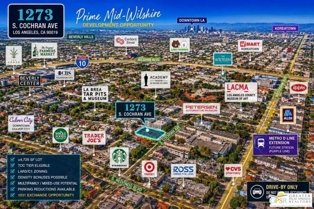 Residential for sale at 1273 S Cochran Avenue, Los Angeles, CA featuring 1 bed and 1 bath
