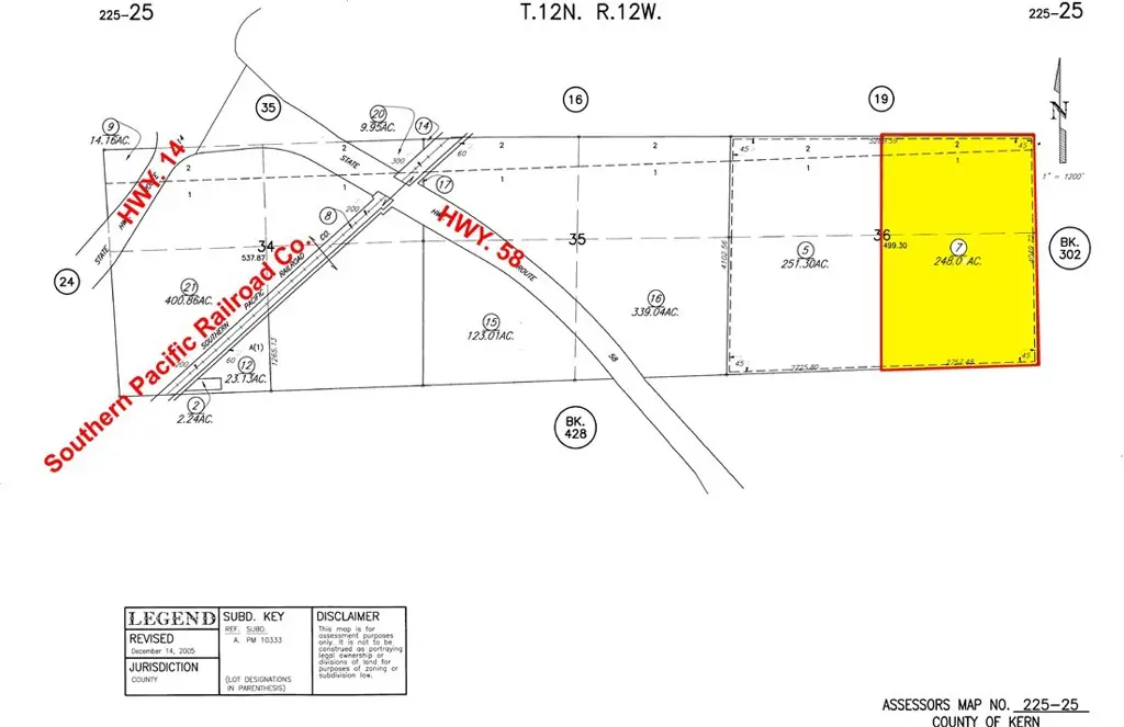 248 Ac. Rosewood Blvd. & 58 Freeway, Mojave, CA — listing photo 1