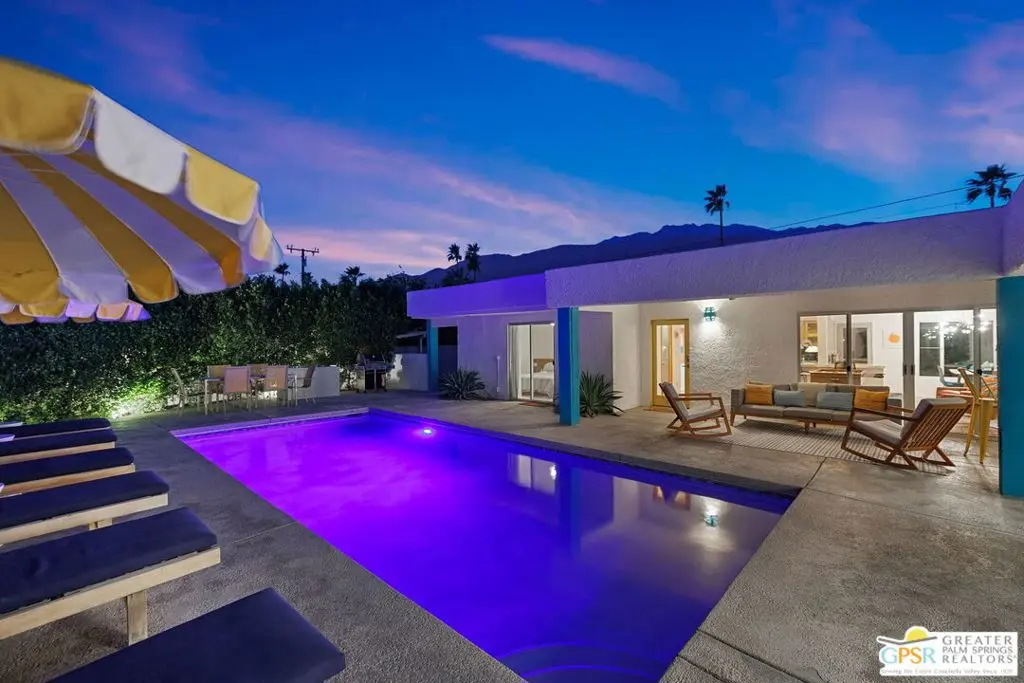 Residential Lease for rent at 1481 N Fiesta Road, Palm Springs, Riverside County, CA featuring 3 beds and 4 baths