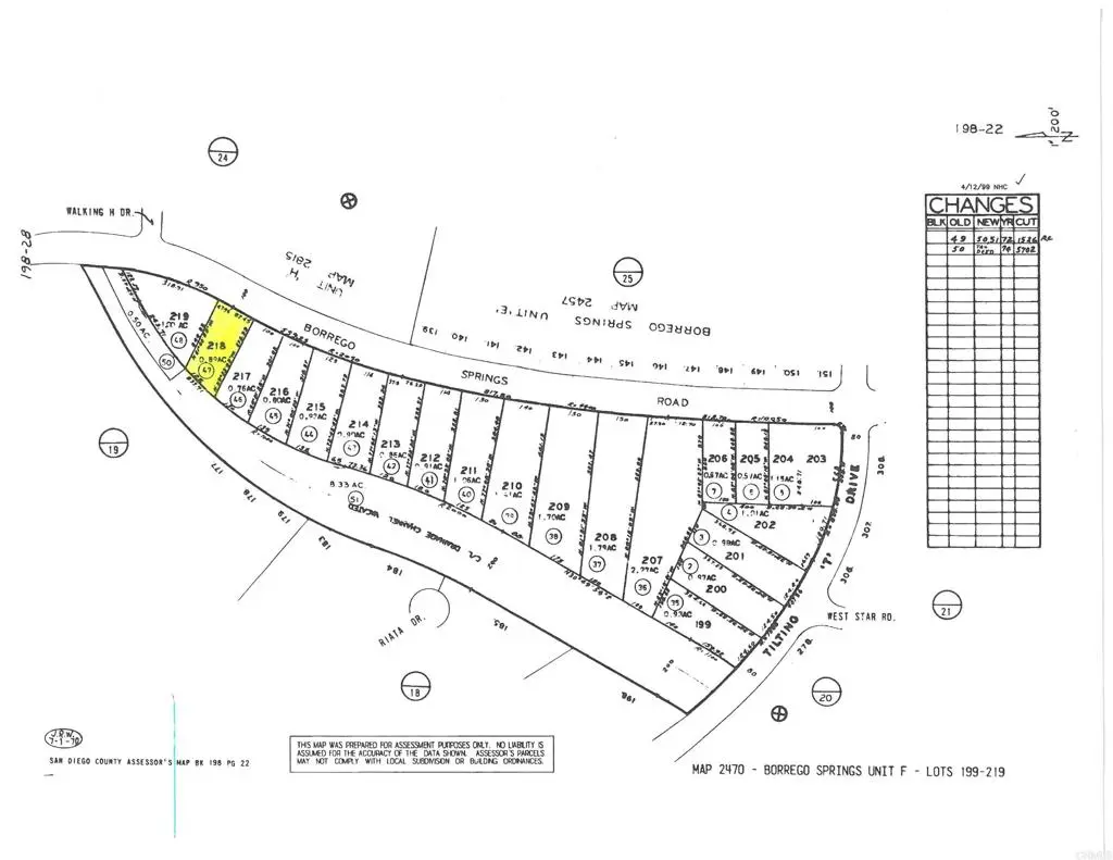 Borrego Springs Rd lot 218, Borrego Springs, CA — listing photo 1