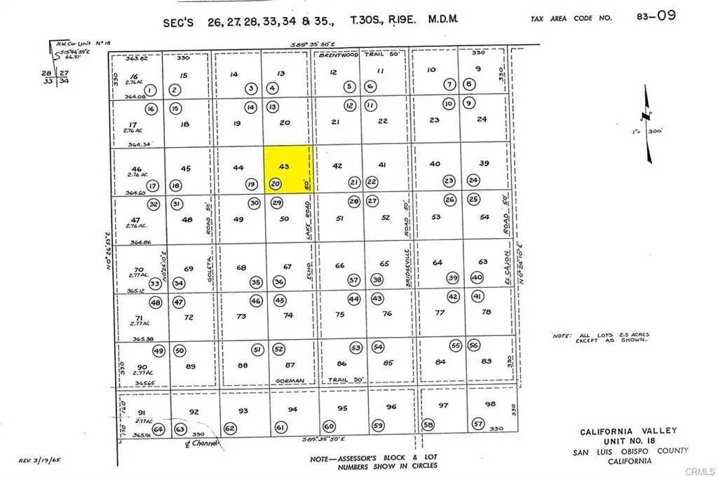 0 Echolake, California Valley, CA — listing photo 1