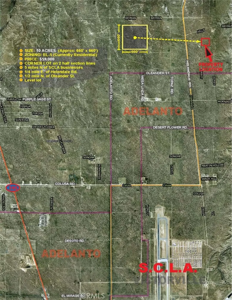 0 Helendale Rd. & Hills Rd., Adelanto, CA — listing photo 1