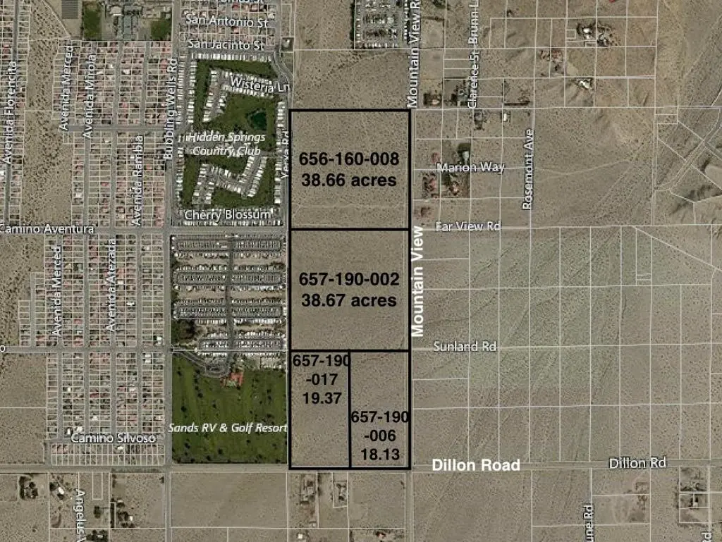114 Acres Dillon & Moutain View, Desert Hot Springs, CA — listing photo 1