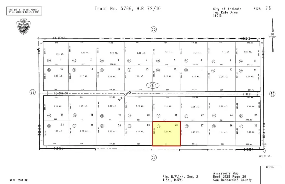 0 Cassia Road, Adelanto, CA — listing photo 1