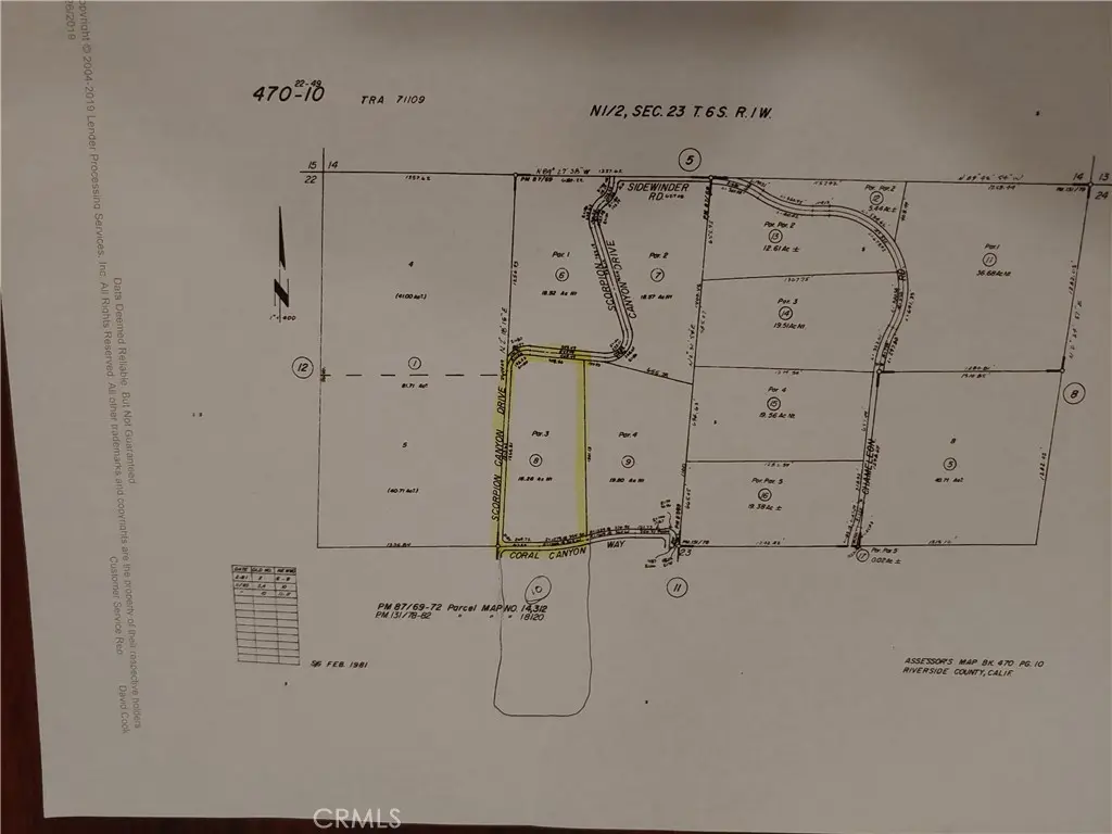 0 LOT 6 Scorpion Canyon Rd, Hemet, CA — listing photo 1