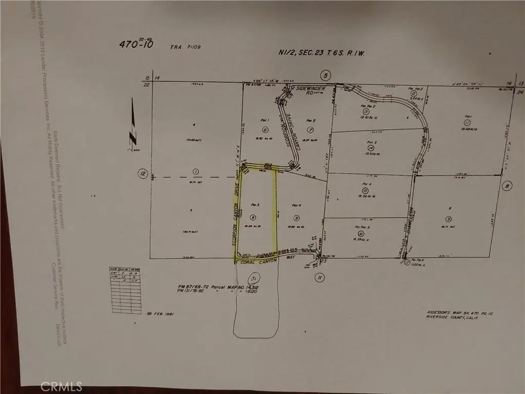0 Lot 8 Scorpion Canyon Rd, Hemet, CA — listing photo 1