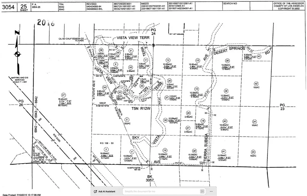 0 vac/vic vista terrace, Palmdale, CA — listing photo 1
