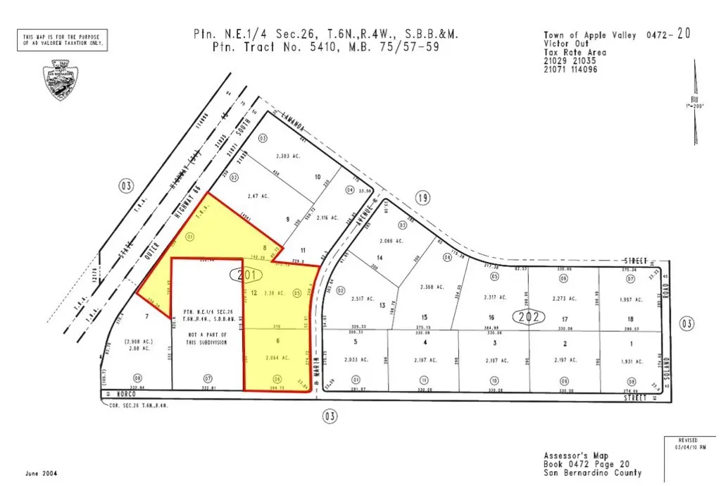 0 Frontage Rd, Apple Valley, CA — listing photo 1