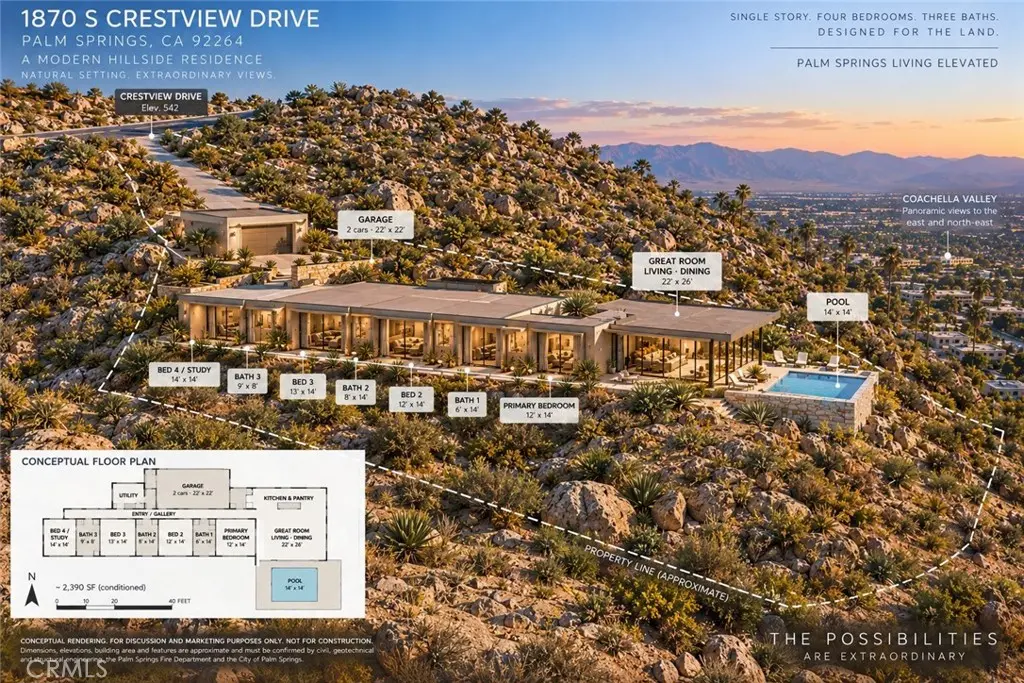 1870 S Crestview, Palm Springs, CA — listing photo 1