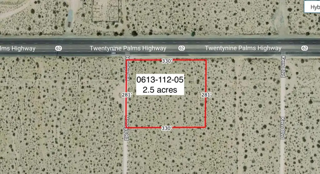 2.5 Acres On Hwy 62 Near Hendy'S Road, 29 Palms, CA — listing photo 1