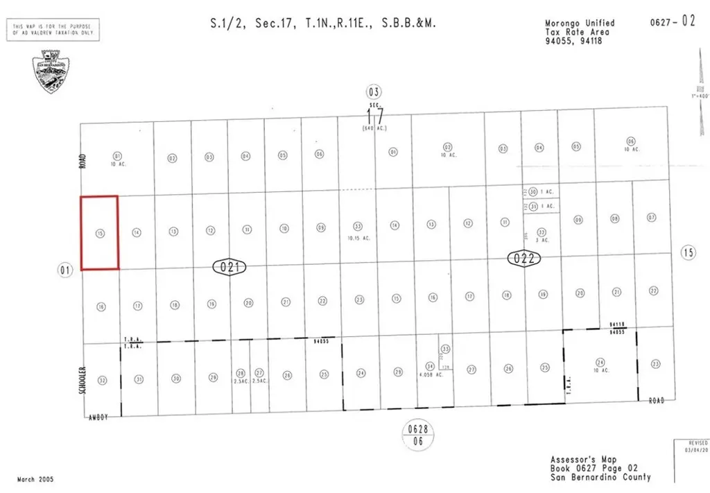 0 Schooler Road, 29 Palms, CA — listing photo 1