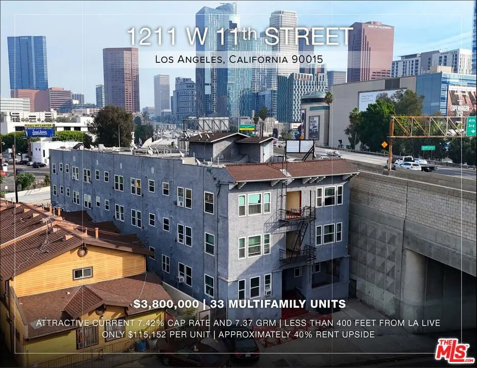 Residential Income for sale at 1211 W 11th Street, Los Angeles, CA featuring 5 beds and 33 baths
