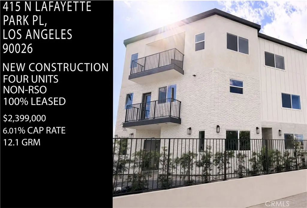 Quadruplex for sale at 415 N La Fayette Park, Los Angeles, CA