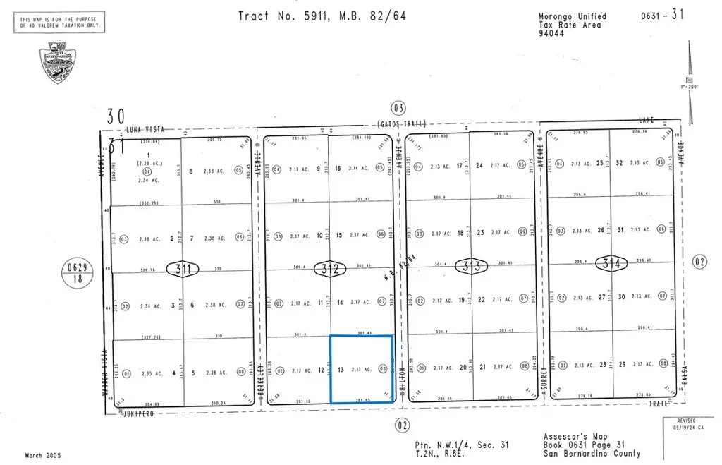 0 Hilton/Junipero, Landers, CA — listing photo 1