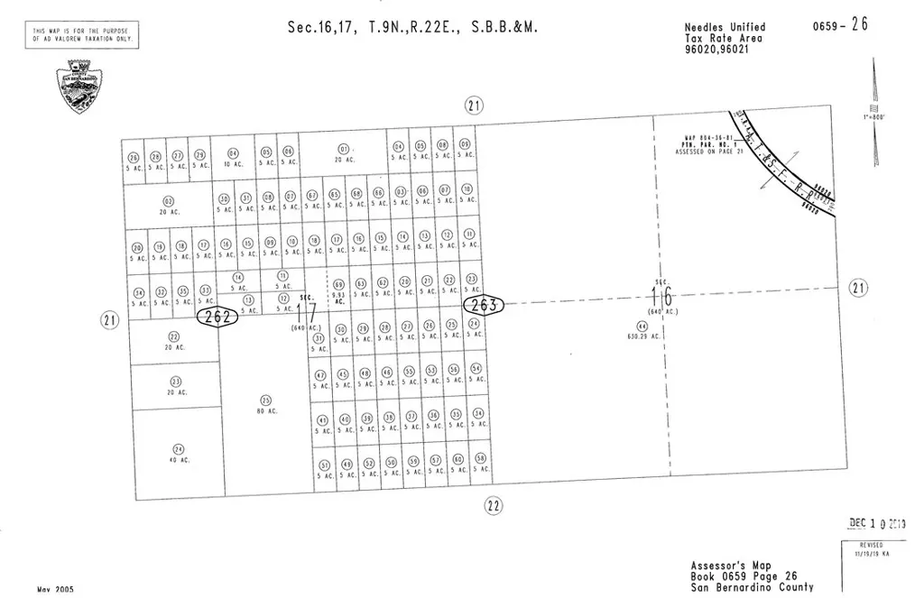 0 SEC/TWN/RNG/MER:N2NW4SW4 S17T09NR22E, Needles, CA — listing photo 1