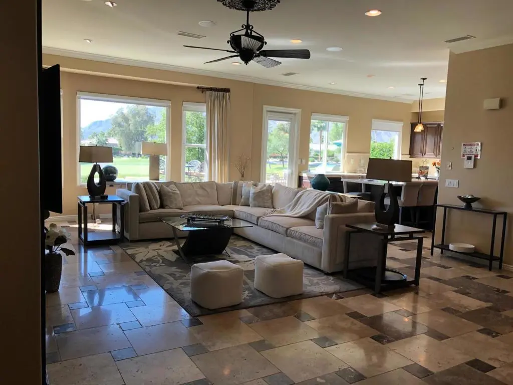 Residential Lease for rent at 61016 Desert Rose Drive, La Quinta, Riverside County, CA featuring 4 beds and 4 baths