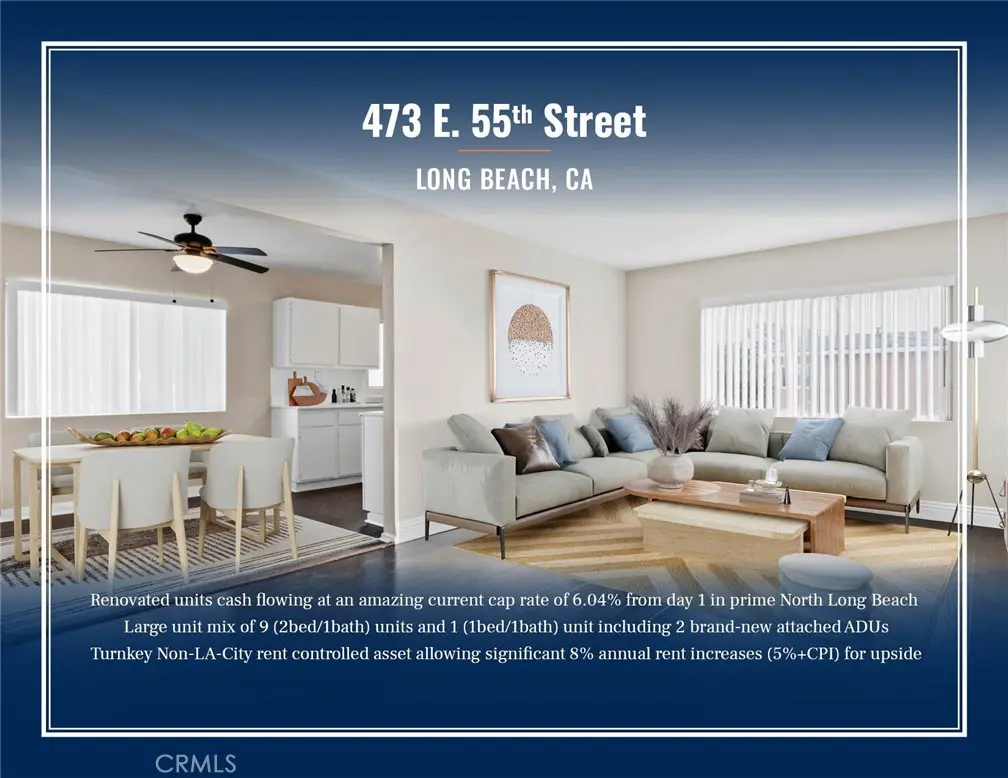 Mixed Use for sale at 473 E 55th Street, Long Beach, CA