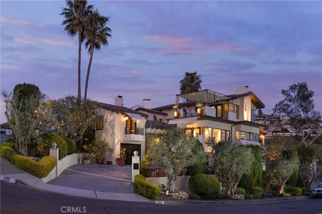 Residential Lease for rent at 230 High Drive, Laguna Beach, Orange County, CA featuring 4 beds and 4 baths
