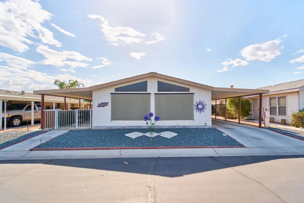 Manufactured In Park for sale at 47685 Prado Way, Indio, CA featuring 2 beds and 2 baths