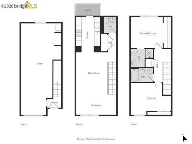 Townhouse for rent at , Emeryville, CA featuring 2 beds and 3 baths
