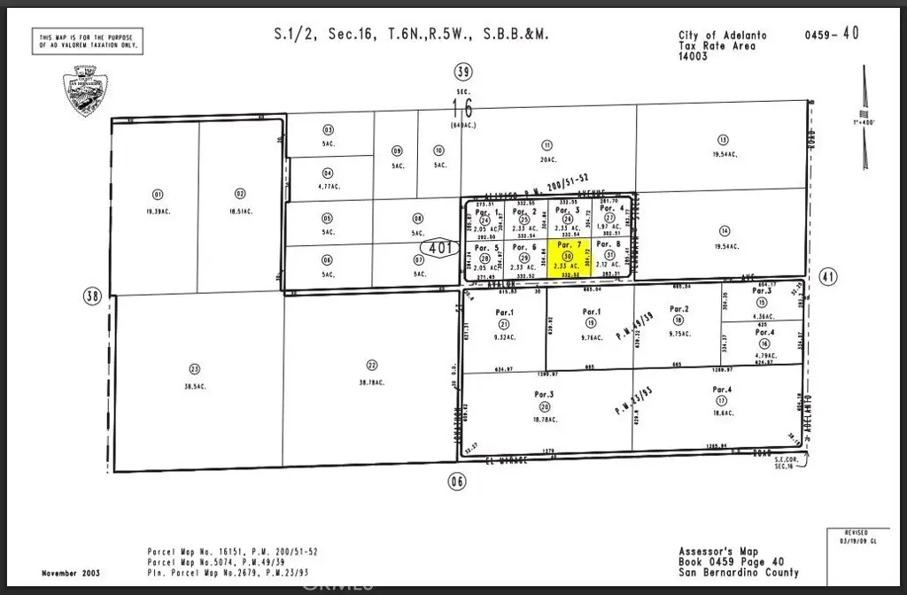 0 Avalon Parcel #0459-401-30 Avenue, Adelanto, CA — listing photo 1