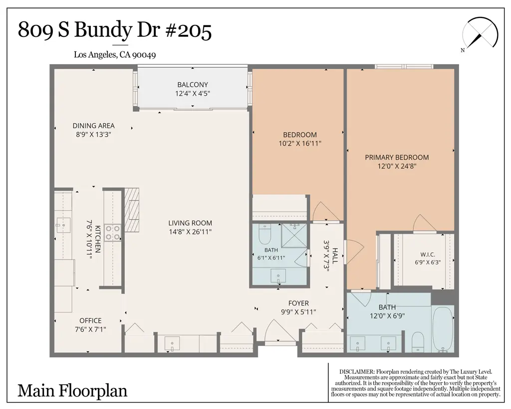 Condominium for sale at 809 S Bundy Drive 205, Los Angeles, CA featuring 2 beds and 2 baths