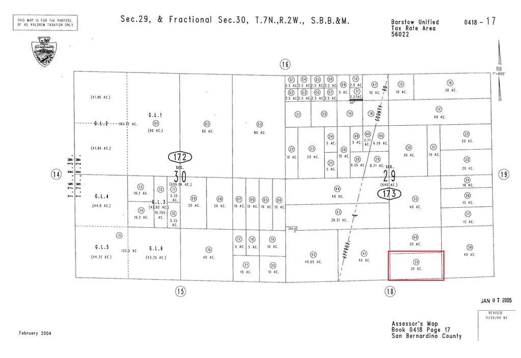 0 No Street Name, Barstow, CA — listing photo 1